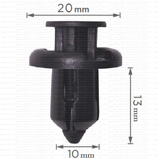 Щипка крепеж за предна броня прагове калници капак на двигателя на Mitsubishi 