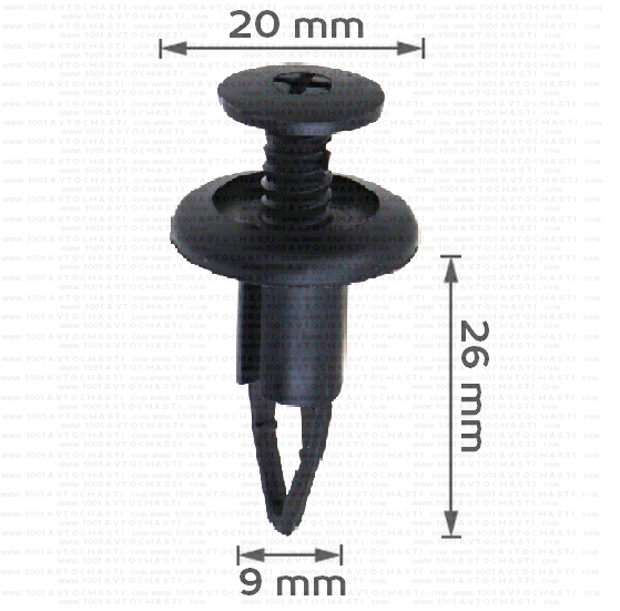 Щипка крепеж за предна задна броня и капаци на Toyota 