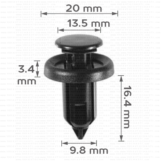 Щипка за броня капак двигател калници за Honda 