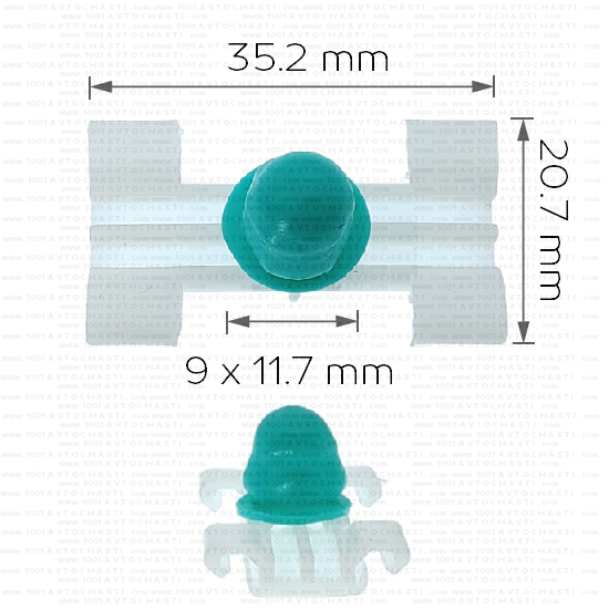 Щипка за лайстна на вратата за BMW 3 