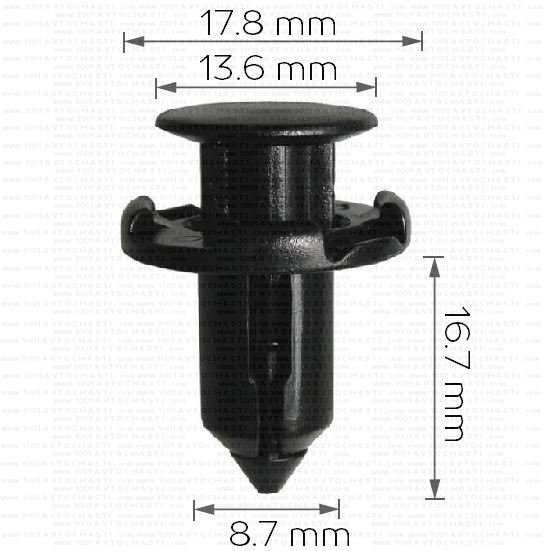 Щипка за броня за Mitsubishi 