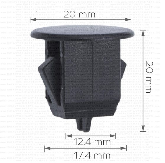 Щипка крепеж за тапицерия на багажника и кори за Volvo 