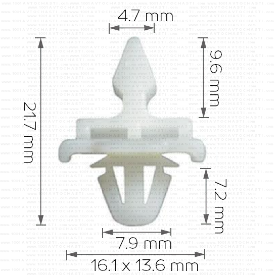 Щипка крепеж за странични лайстни за Mercedes 