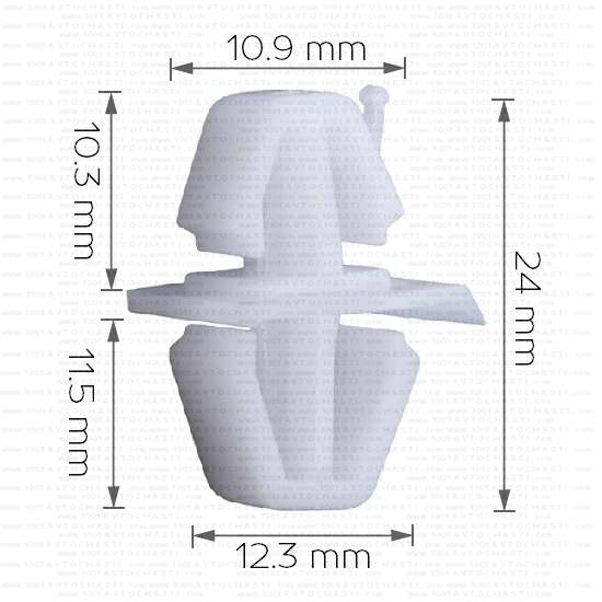 Щипка закопчалка за лайстни на странични прагове за Volvo 