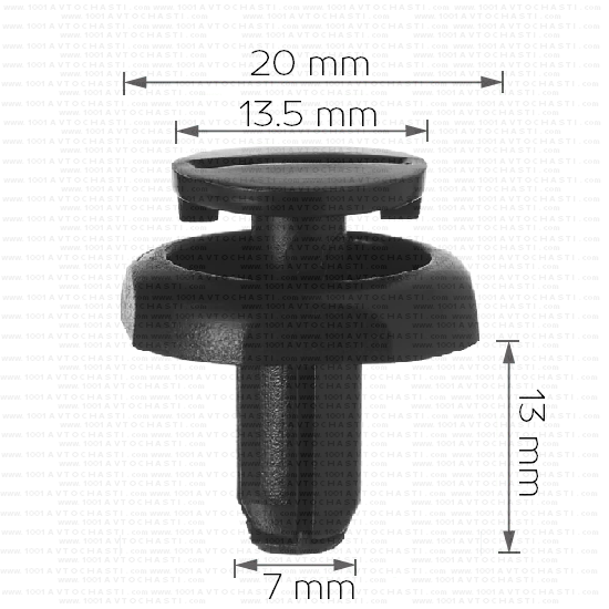 Клипс за крепеж кора над радиатора и аксесоари в двигателен отсек за Toyota 