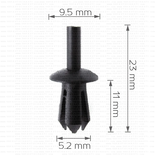 Щипка крепеж за прагове брони и подкалник за VW 
