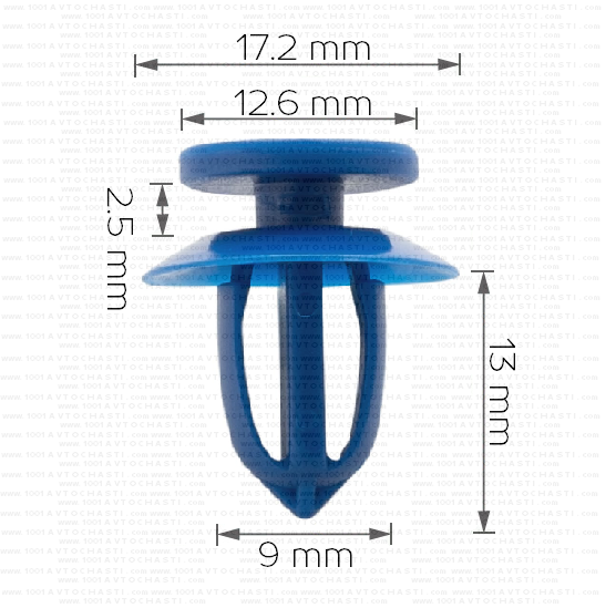 Щипка крепеж за странични панели и тапицерия за Opel 