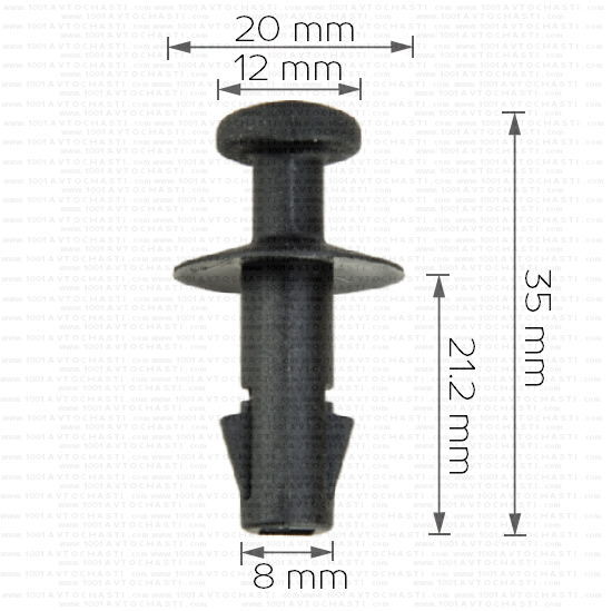 Щипка за ластик кора в бажника за Opel 