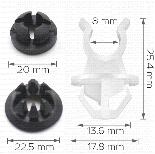 Комплект копче крепеж пръчка преден капак за Honda 