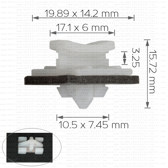 Щипка лайстна рамка за предно стъкло и много фронтални приложения за Ford Transit 