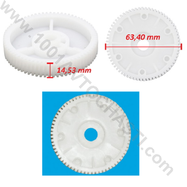 AVR-6016 Ролка моторче 63.40 мм.Универсална.