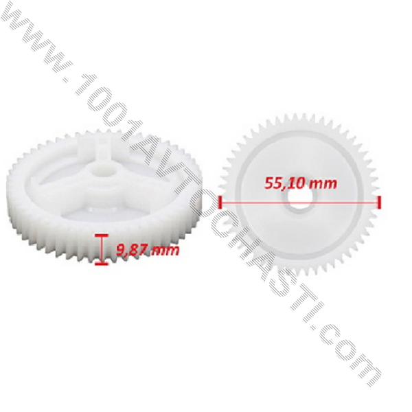 AVR-6038 Ролка моторче 55.30  мм за стъклоподемник на Mazda 3 5 6