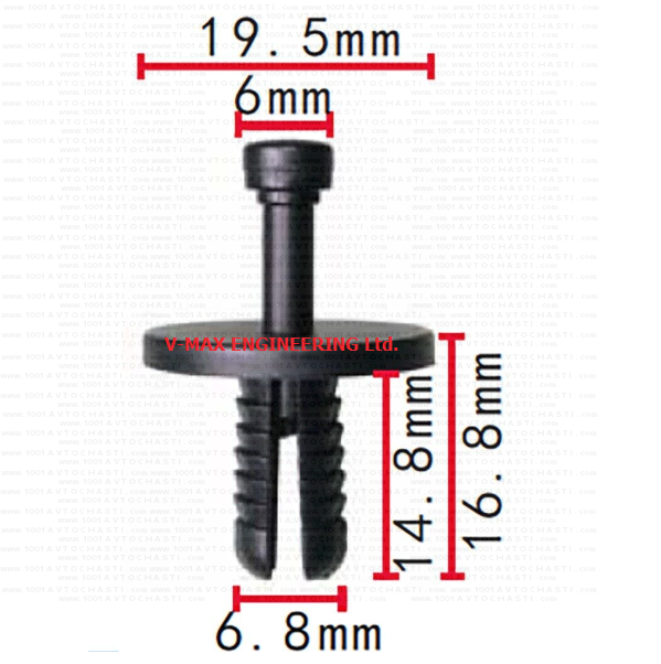 KD1484 Щипка облицовъчен панел на багажника и шумоизолация за BMW