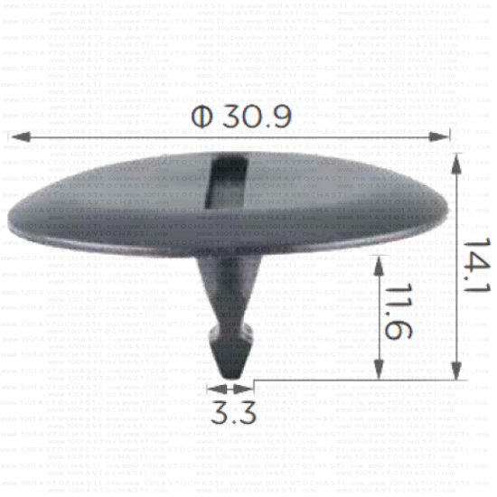 KD1487 Щипка закопчалка лайстна праг под врати Mercedes