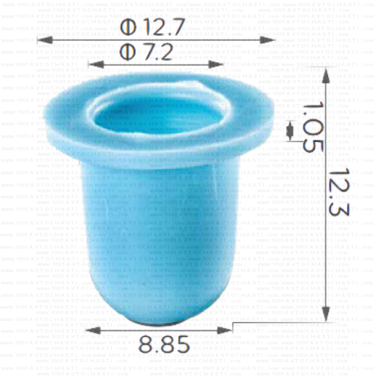 KD1493 Гумичка основа за отвор VW Golf Bora