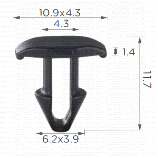 KD1494 Щипка тапицерия Toyota IQ Land Cruiser Prius Tacoma