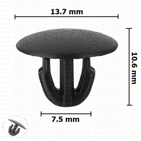 KD1504 Щипка гарнитури на капака на двигателя Fiat