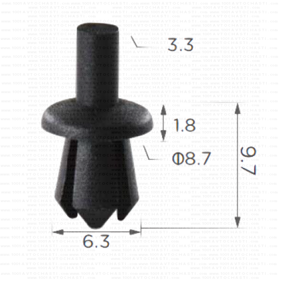 KD1511 Щипка крепеж подкалници BMW