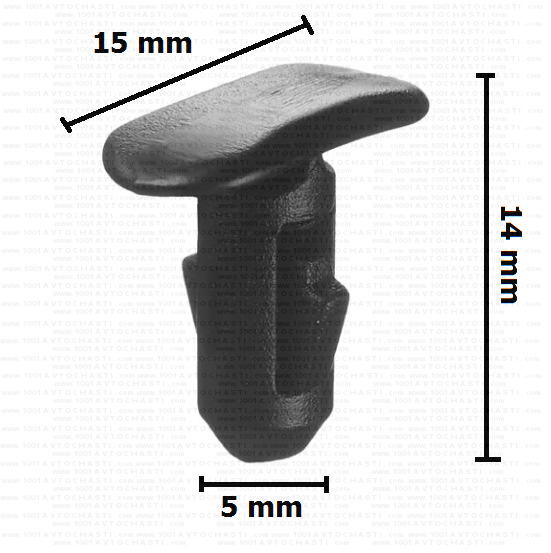 KD1515 Щипка уплътнения на страничните врати Renault Clio Megane
