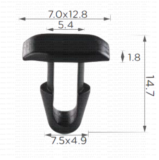 KD1517 Щипка за уплътнение капак двигател предния калник Toyota