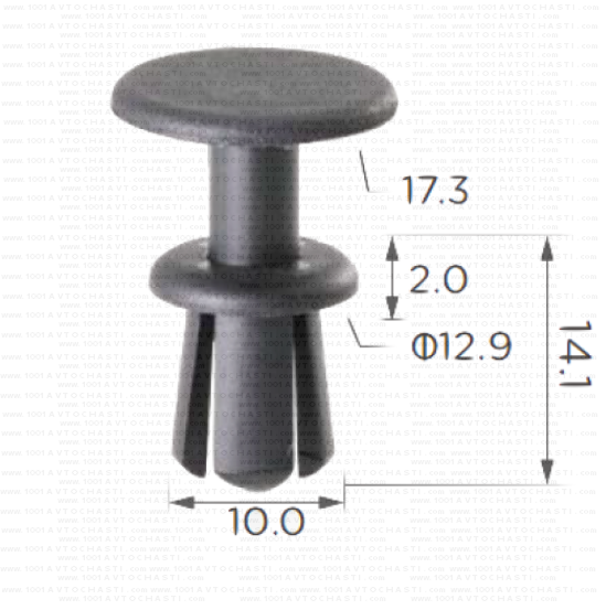 KD1528 Тапицерска щипка багажник VW