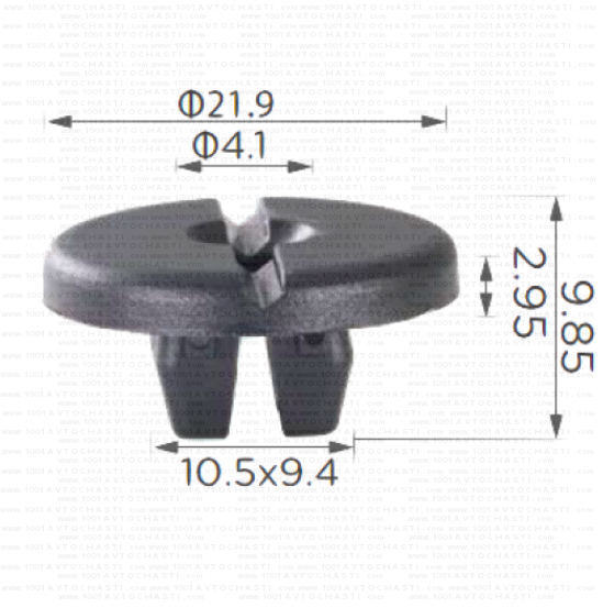 KD1531 Шипка за панел пред чистачки и броня Opel