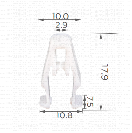 KD1534 Щипка табло декоративни лайстни панели Mazda