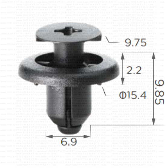 KD1537 Щипка за калници предно стъкло капаци под двигателя Toyota