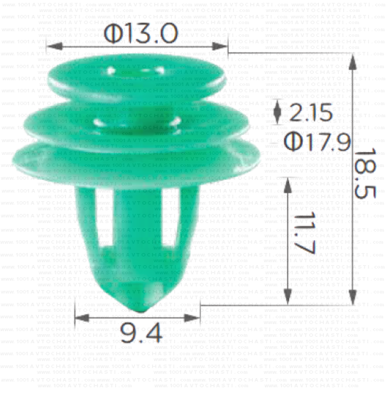 KD1541 Щипка панели на врати и тапицерия Honda