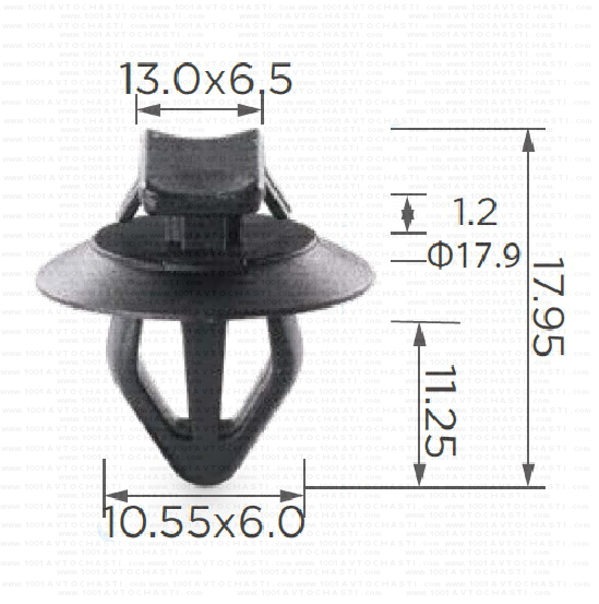 KD1557 Щипка тапицеря врати Peugeot