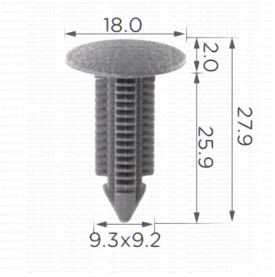 KD1558 Щипка странични панели и тапицерия Mercedes