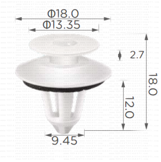 KD1559 Щипка за панели на врати и тапицерии Mercedes