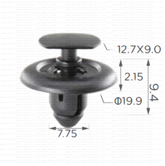 KD1567 Шипка за тапицерия багажник Nissan.