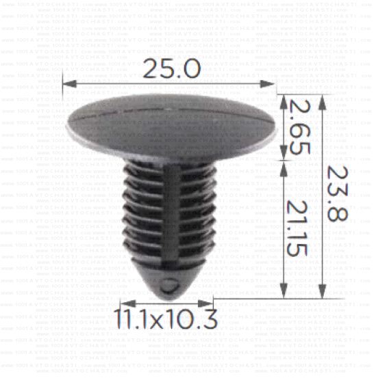 KD1570 Щипка закрепване на страничните панели и тапицерията GM