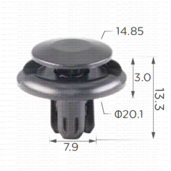 KD1594 Щипка калници броня двигателно отделение Mitsubishi
