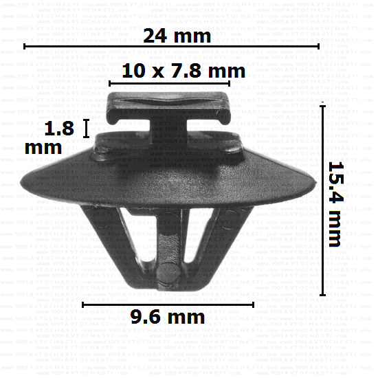 KD1598 Щипка за праг и лайстна врата Peugeot