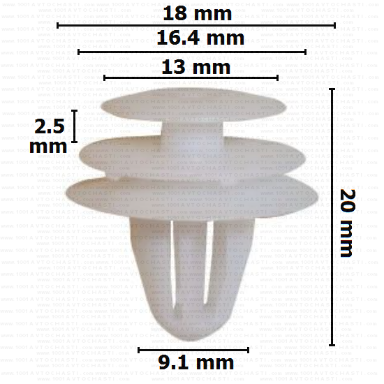 KD1600 Щипка крепеж праг под вратите и калници Nissan.