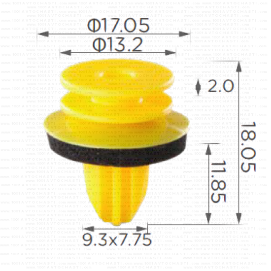 KD1603 Щипка панел врата Mercedes