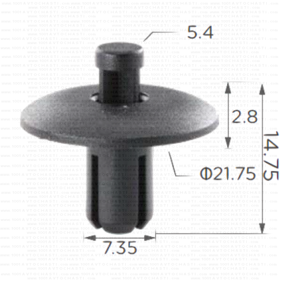 KD1606 Щипка лайстни калници изолация двигател предното стъкло броня Volvo