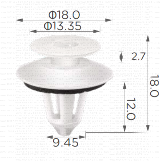 KD1615 Щипка панели врати и тапицерия Mercedes