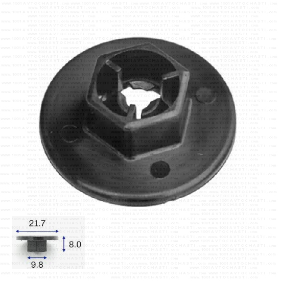 KD1621 Гайка крепеж подкалници Kia