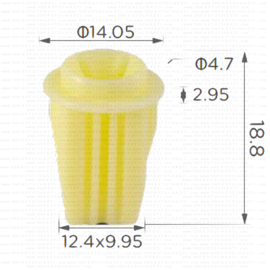 KD1624 Основа болт за захващане предна броня Nissan