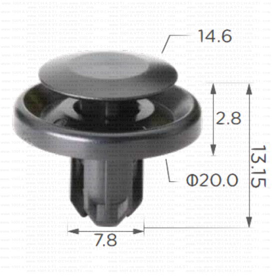 KD1640 Щипка калник и подкалник Subaru.