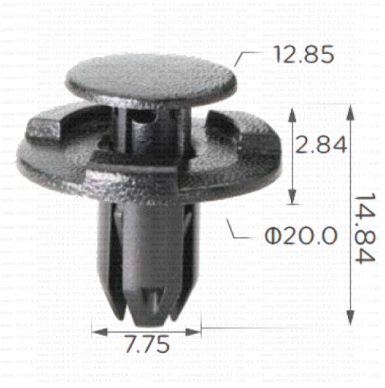 KD1679 Щипка подкалници решетка чистачки багажник Subaru