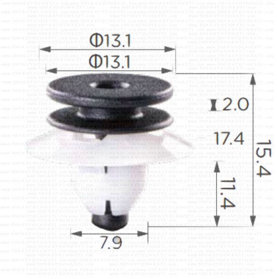 KD1682 Щипка праг под вратите Volvo