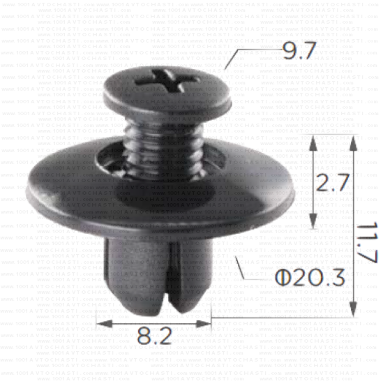 KD1688 Щипка Капаци двигателния отсек и багажник Toyota
