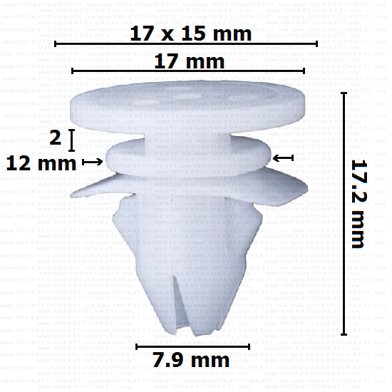 KD1712 Щипка лайстна врати Volvo.