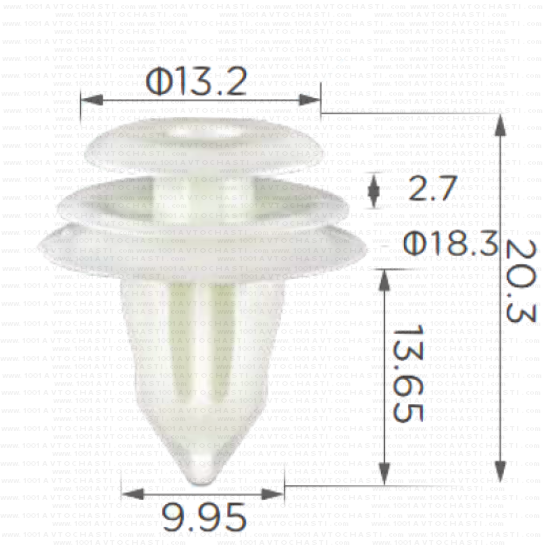 KD1722 Щипка вътрешни праговете на вратите Honda