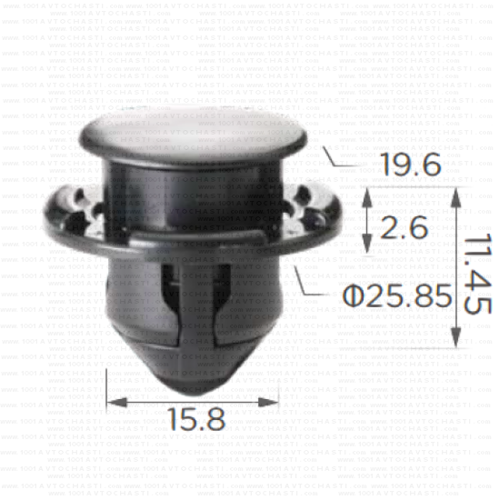 KD1728 Щипка калници и кора двигател Nissan