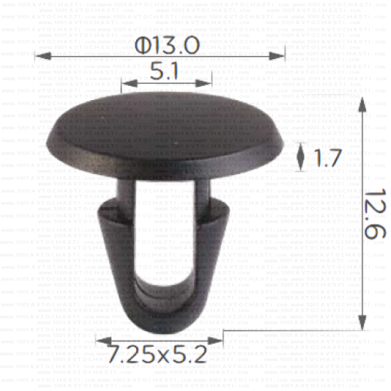 KD1733 Щипка долни лайстни врата праг Volvo